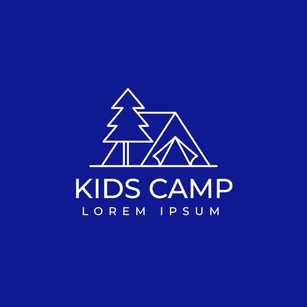 Ilustracja logo kempingu