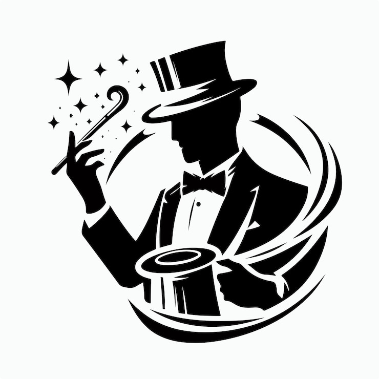 Wektor ilustracja logo magika