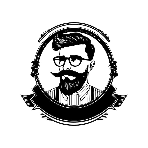 Plik wektorowy ilustracja logo zakładu fryzjerskiego idealny dla twojej firmy zajmującej się pielęgnacją
