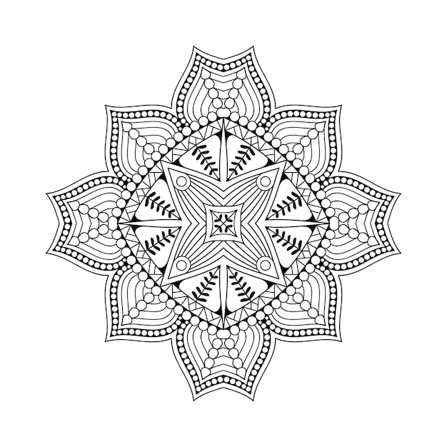 Ilustracja luksusowych ozdobnych mandali