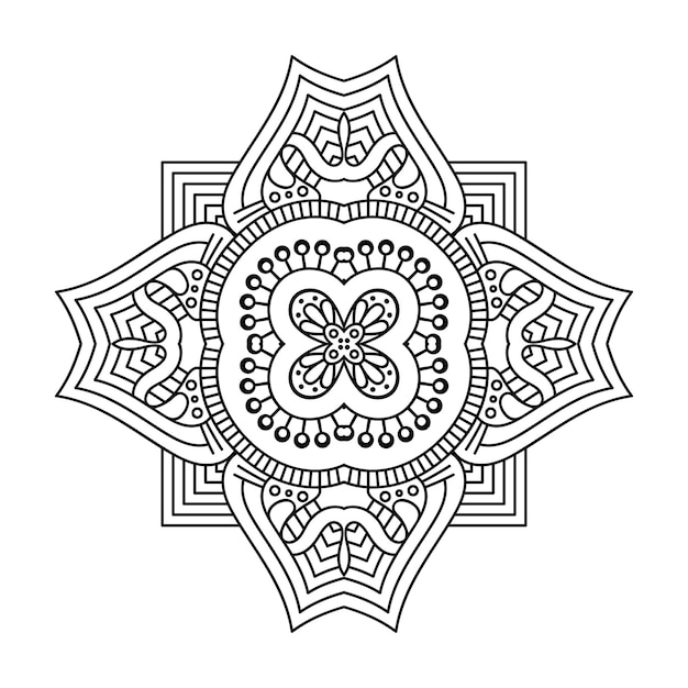 Ilustracja luksusowych ozdobnych mandali