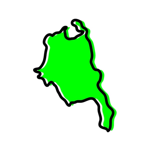 Ilustracja Mapy Wektorowej Regionu Centralnego Malawi
