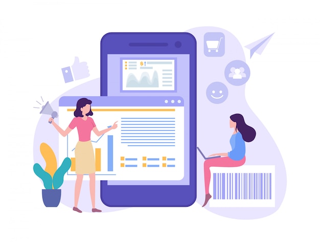 Ilustracja marketingu cyfrowego