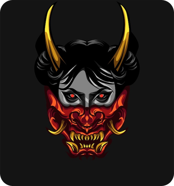 Plik wektorowy ilustracja maski diabła