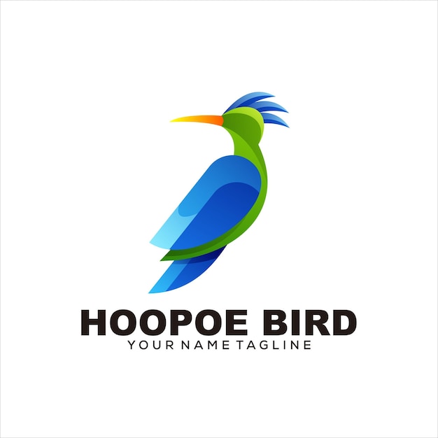 Ilustracja Maskotka Kolorowe Logo Ptaka