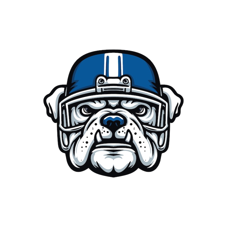 Wektor ilustracja maskotki logo buldoga