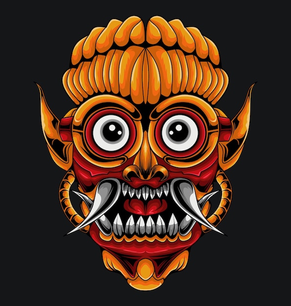 Ilustracja Mecha Maski Barong