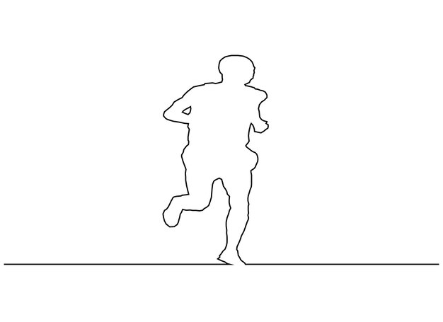 Plik wektorowy ilustracja mężczyzna ciągłej linii
