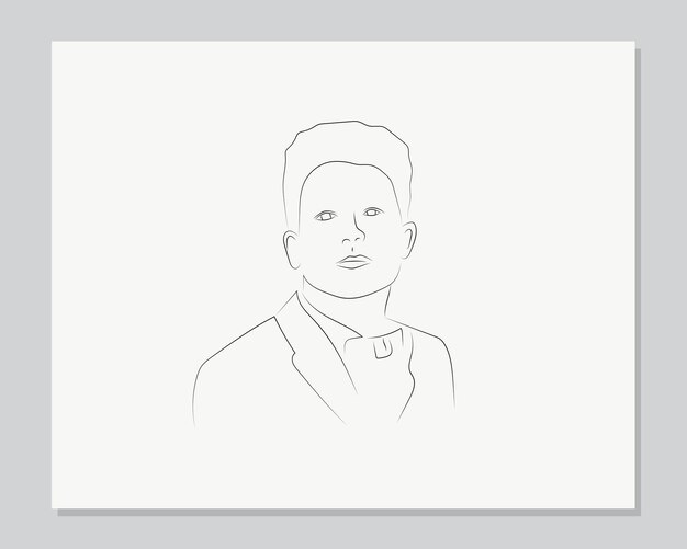 ilustracja mężczyzna ciągłej linii