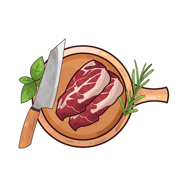 Ilustracja mięsa