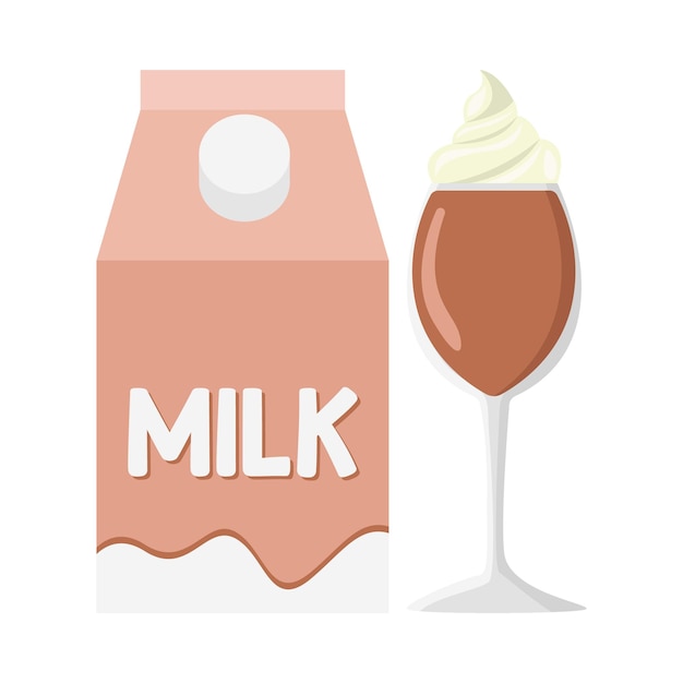 Plik wektorowy ilustracja milkshake
