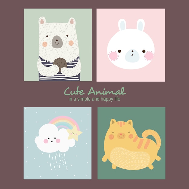 Ilustracja Millie Cute Animals