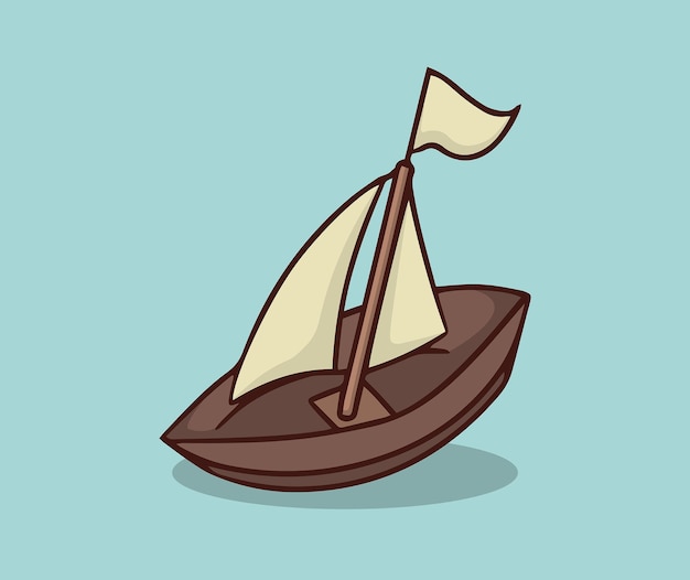 ilustracja mini dwóch żaglowców