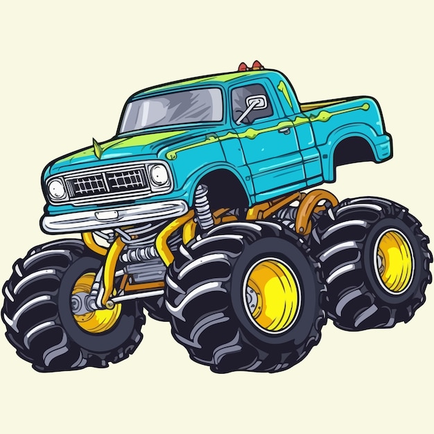 Ilustracja Monster Truck