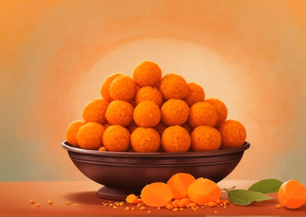 Plik wektorowy ilustracja motichoora laddu