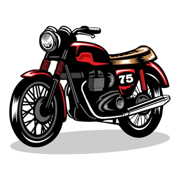 Ilustracja Motocykla Vintage