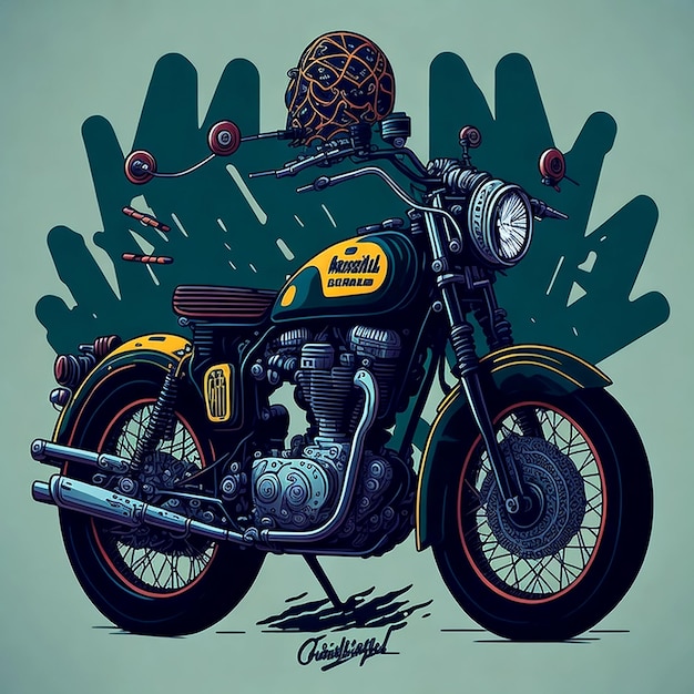 ilustracja motocykla