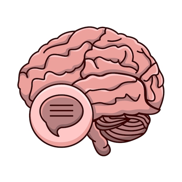 Plik wektorowy ilustracja mózgu