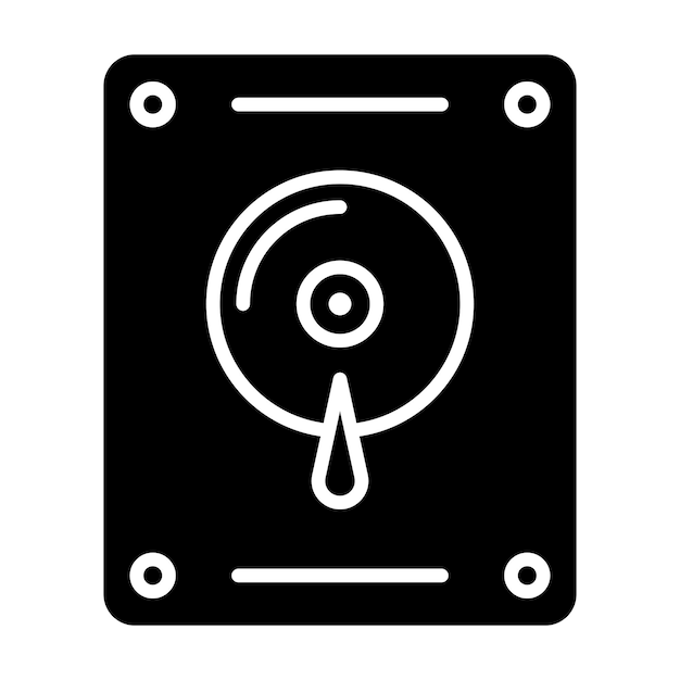 Ilustracja na dysku twardym Glyph Solid Black