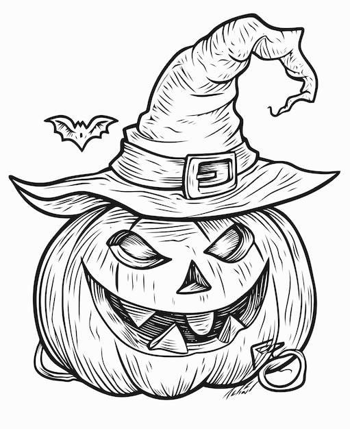 Ilustracja na Halloween Książka do malowania na Halloween
