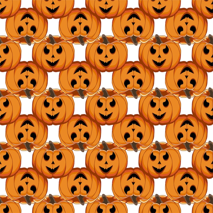 Wektor ilustracja na temat duży kolorowy wzór halloween