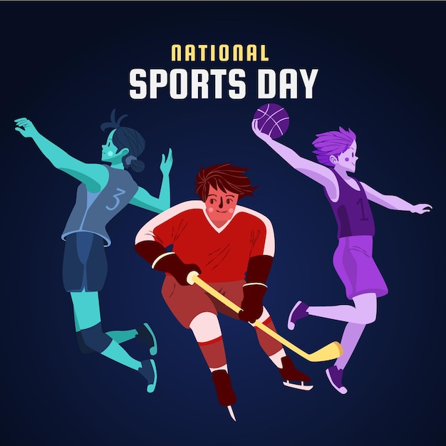 Ilustracja Narodowy Dzień Sportu