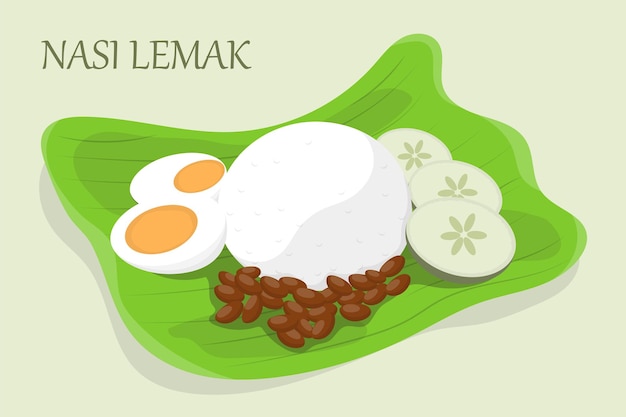 Plik wektorowy ilustracja nasi lemak w projekcie wektorowym