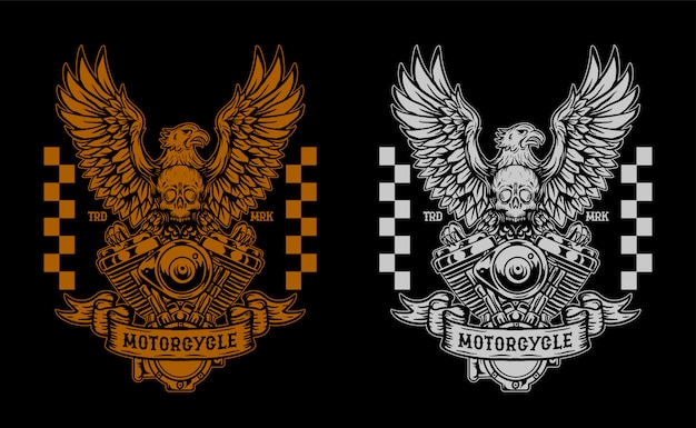 Ilustracja Niestandardowa Motocykla