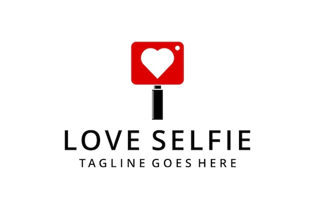 Ilustracja Nowoczesnego Aparatu Selfie Znak Logo Szablon Projektu