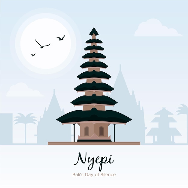 Ilustracja Obchodów Nyepi