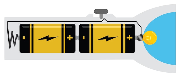 Plik wektorowy ilustracja obwodu elektrycznego