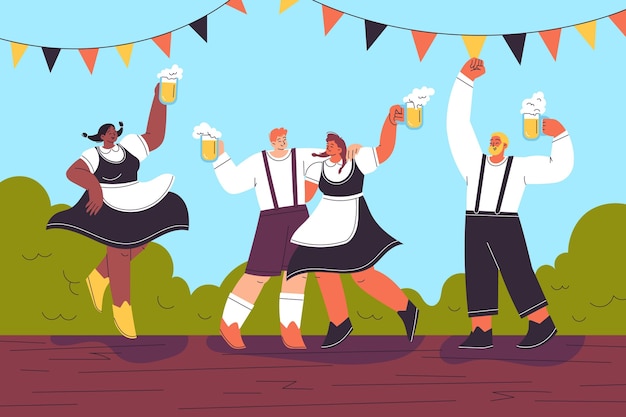 Plik wektorowy ilustracja oktoberfest