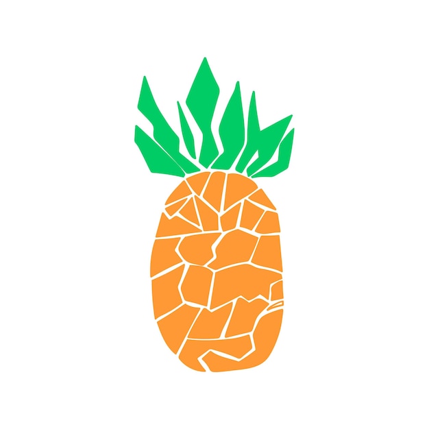 Ilustracja owoców ananasa
