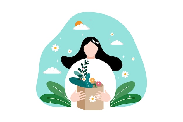 Ilustracja oznaczenia płaskiego Dnia Ziemi