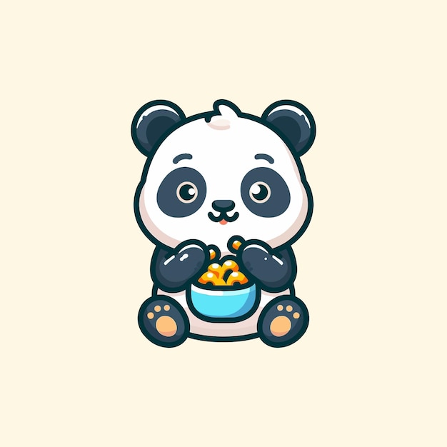 Ilustracja pandy wektorowej