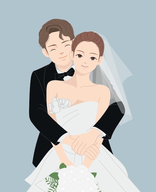 Ilustracja Pary ślubnej