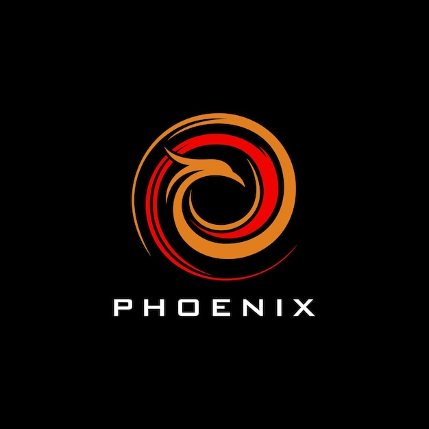 Plik wektorowy ilustracja phoenix vector logo wzór szablonu ikony