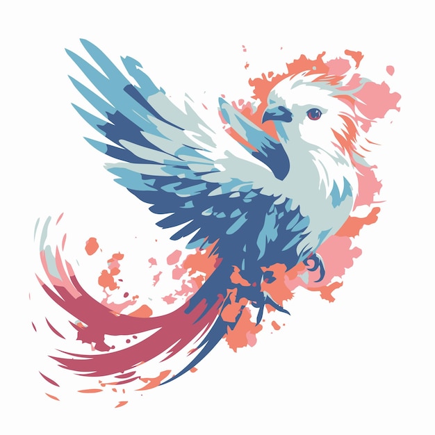 Ilustracja piękny ptak