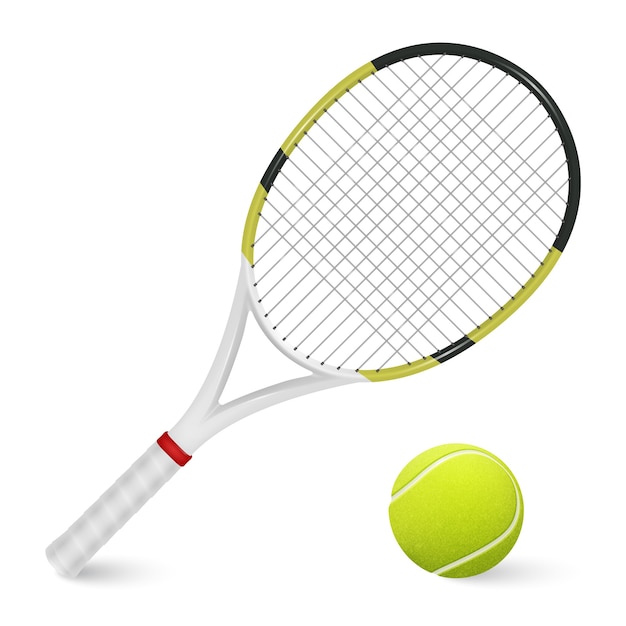 Plik wektorowy ilustracja piłka tenisowa