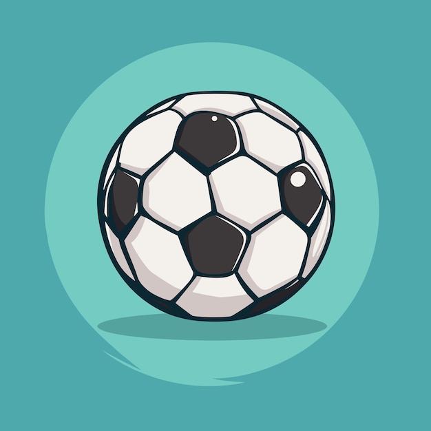 Plik wektorowy ilustracja piłki nożnej z kreskówek