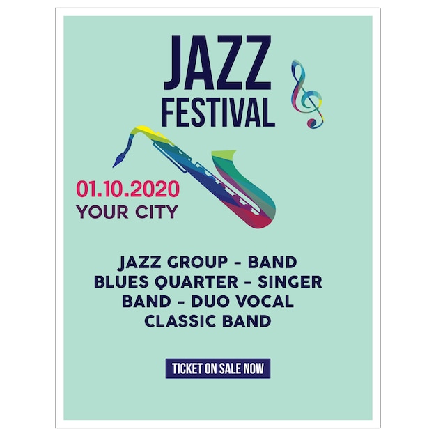 Ilustracja Plakat Jazzowy