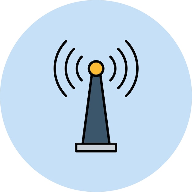 Ilustracja płaska Wi-Fi Tethering