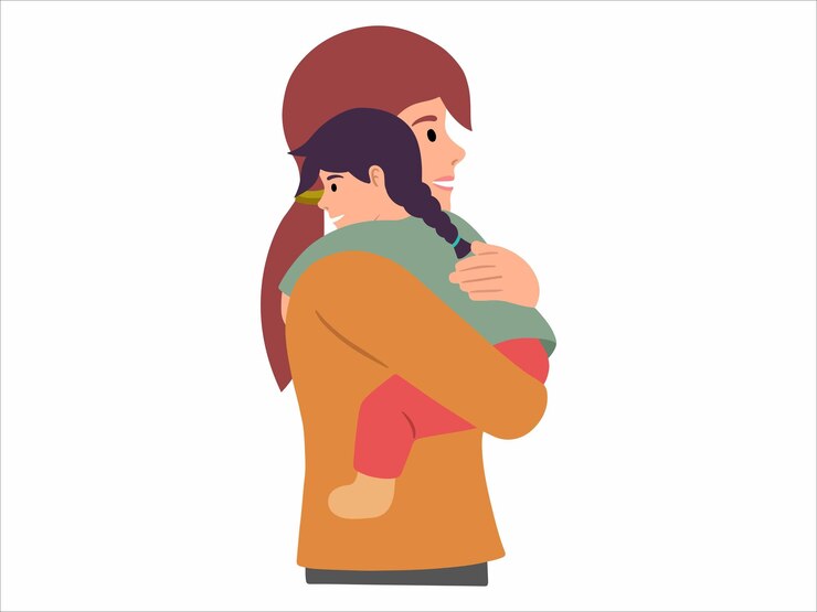 Wektor ilustracja postaci ludzi dzień matki