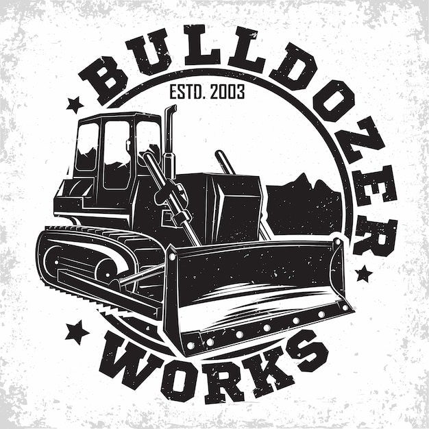 Ilustracja Projekt Logo Pracy Wykopaliskowej