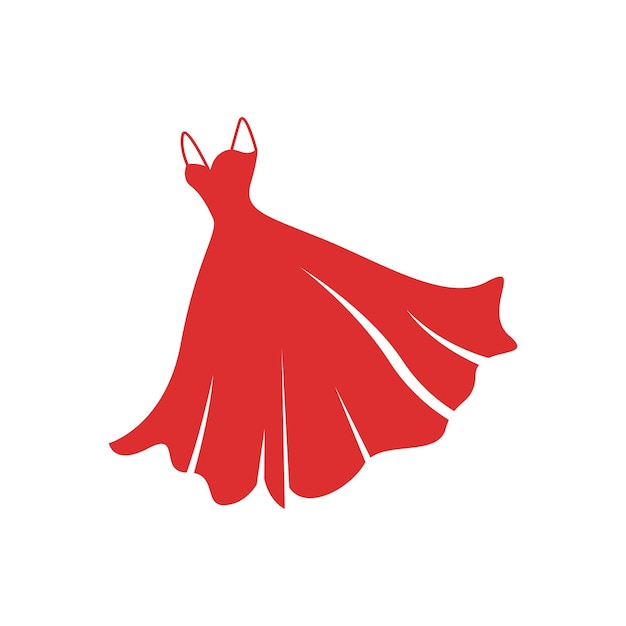 Ilustracja Projektu Ikona Mody Sukienka