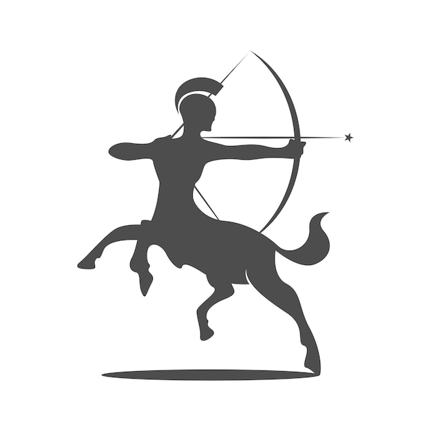 Ilustracja projektu ikony logo Centaura