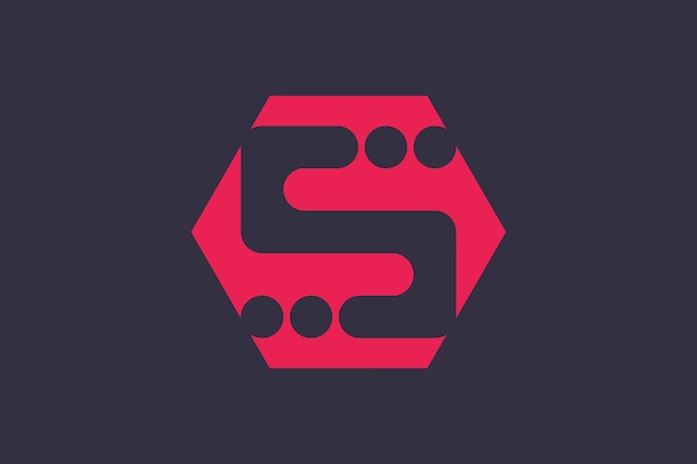 Plik wektorowy ilustracja projektu ikony logo litery s