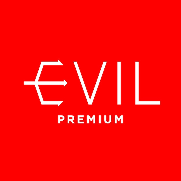 Ilustracja Projektu Ikony Logo Zła Piekła