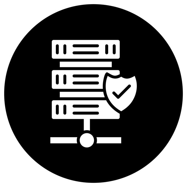 Ilustracja projektu ikony wektorowej bazy danych