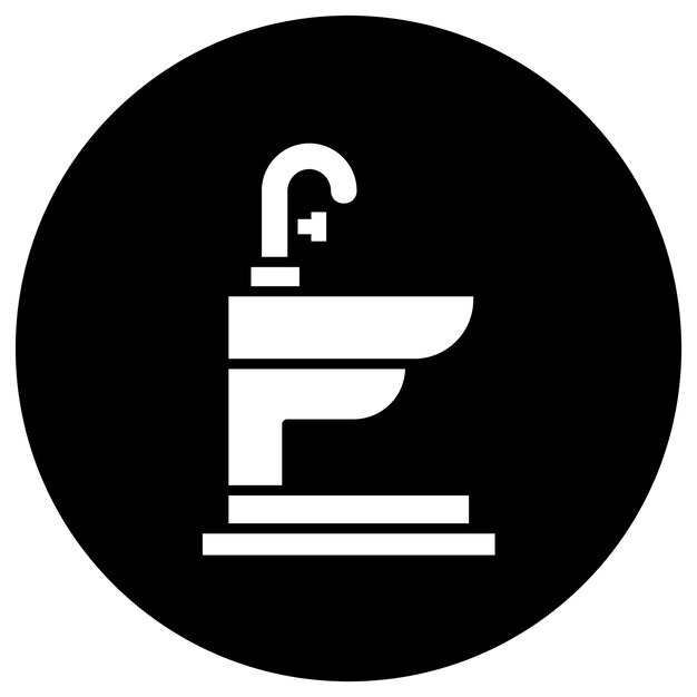 Ilustracja projektu ikony wektorowej Bidet